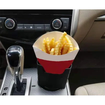 Multi function car potato chip cup holder
