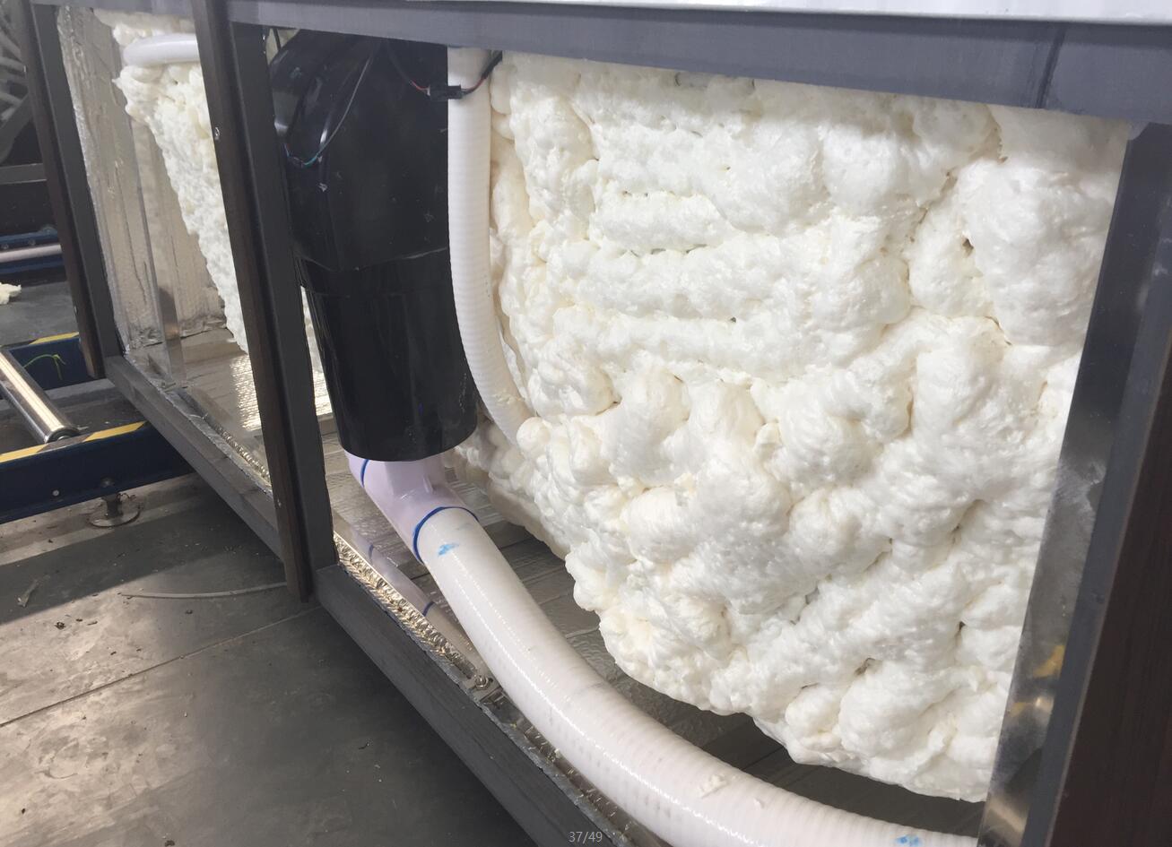 Hot tub full foam insulation