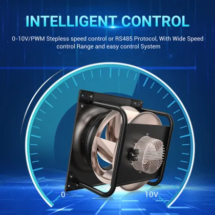 400mm EC 220V 400V Aluminum Alloy Greentech Backward Centrifugal Fan with Bracket