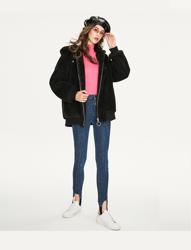 Winter Women Zipper Sherpa Hoodie