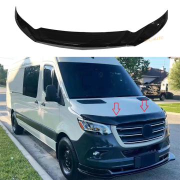 Gloss Black Bonnet Wind Defflector Protector für Mercedes Sprinter W907 MPV 2018-2021