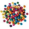 200pcs 8mm Rondelle Wood Beads