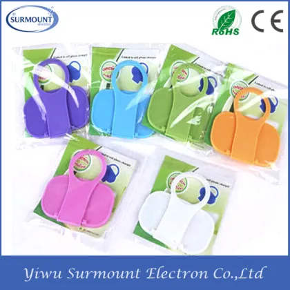 Colorful wall charging mobile phone hanger holder ABS Mobile Phone Hanger Stand Holder