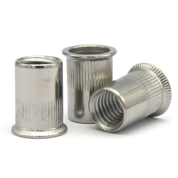 Stainless Steel Rivet Nuts: Sizes M5, M6, M8 - Flat Head, Female, Knurled CSK, and Threaded Options