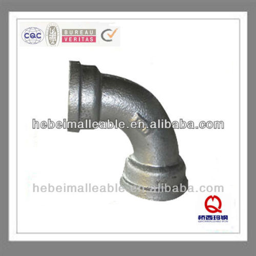 pipe fitting chart bends cast iron pipe fitting/ malleable iron fitting