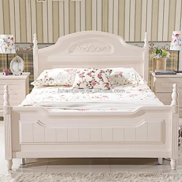 Modern Teen Solid Wood Bedroom Furniture Set for Middle East Style Bedrooms