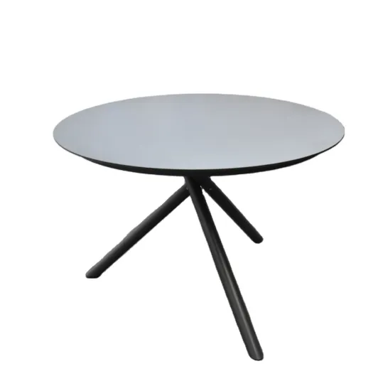 Outdoor Garden Patio Round Dining Table with HPL Top