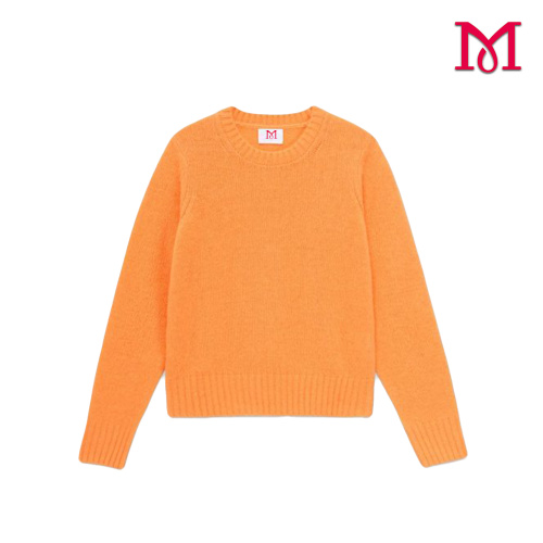 Top de mujer de punto de papel naranja con elegante