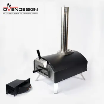 Promotional OEM Low Price Small Outdoor Wood-fired Pizza Oven Probane BBQ Grills Baking Oven With Rectangle Pizza Oven Pan