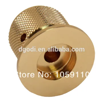 gold plated brass knurled knob for potentiometer