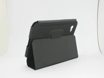 Custom Microfibre Computer Accessories Black Stand Samsung Tab Leather Cover For P1010