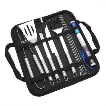 Stainless Steel Camping Tongs with Aluminum Case – BBQ Grill Accessory Set