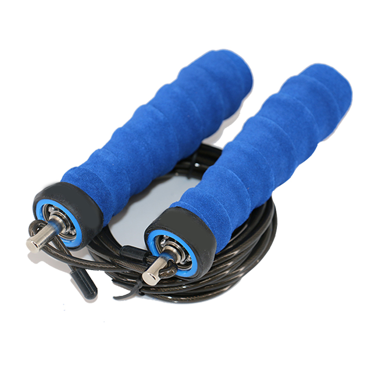 surge long handle high quality retractable plastic pvc leather magnetic jump rope