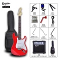 Guitarra elétrica com kit para iniciantes de amp de guitarra