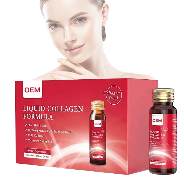 OEM/ODM skin nail joint 50ml Oral Liquid Drink Collagen skin whitening Collagen Peptide drink