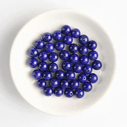 Lapis Lazuli Beads Genuine Gemstone Round Loose Beads