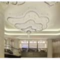 Multi-layer crystal chandelier for hotel foyer