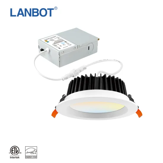 ETL Approved LED Recessed Downlight with Selectable Dim to Warm Function, Round Aluminum Body and IP65 Rating