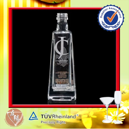 Mini Type Wholesale Empty Square Vodka Glass Bottle 50ml