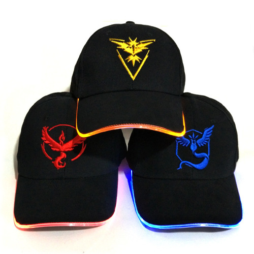 LED glasvezel cap lichtgevende cap baseball cap