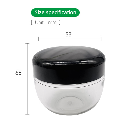 Jar de plástico de 90 ml para crema para el cuidado de la piel