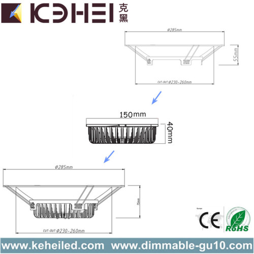 New Design 40 Watt Dimmable Downlight SMD2835