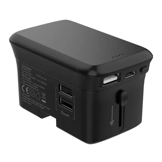 SL-310B 310CB Universal Travel Adapter with 5000mAh Power Bank