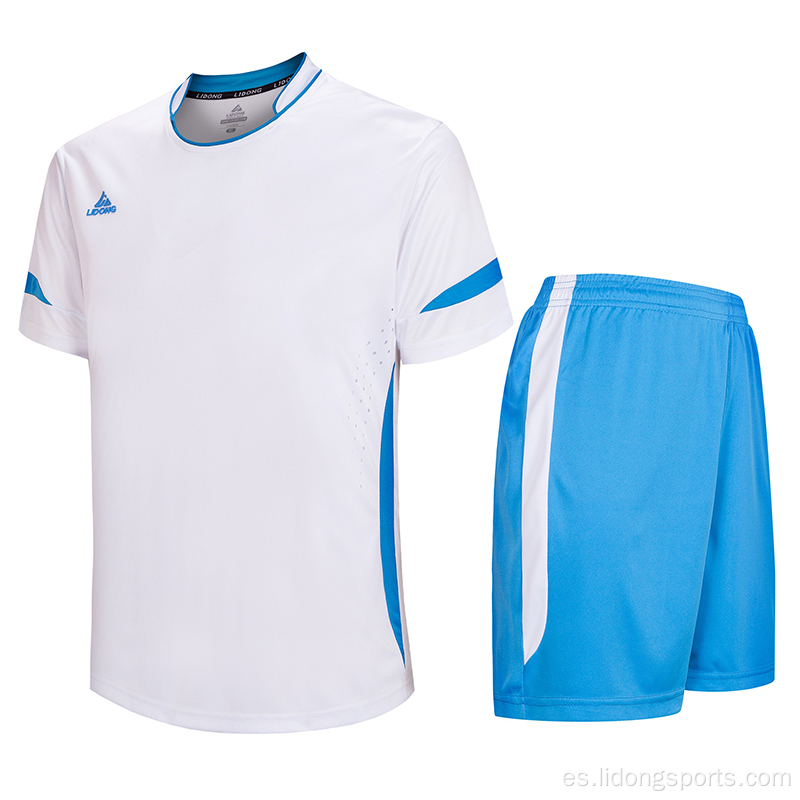 Jersey de fútbol de uniforme de equipo de fútbol mayorista