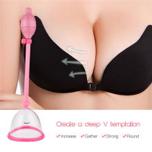 Negative Pressure Vacuum Breast Enhancer Manual Women Breast Enlarge Suction Cup Silicone Chest Breast Massager Enlargement Pump