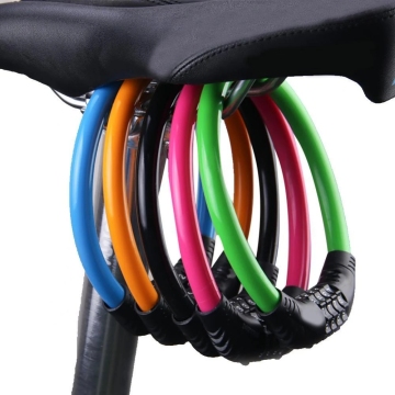 4 Digit Password Bicycle Lock - Anti-Theft Steel Chain Lock for Mountain Bikes and Motorcycles