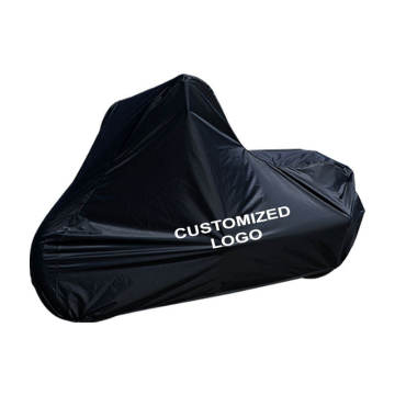 Waterproof Folding Black Heavy Duty Oxford Cloth Motorbike Cover with OEM Logo