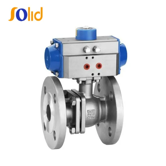 Stainless Steel Pneumatic Flanged Ball Valve (Q641F-16P)