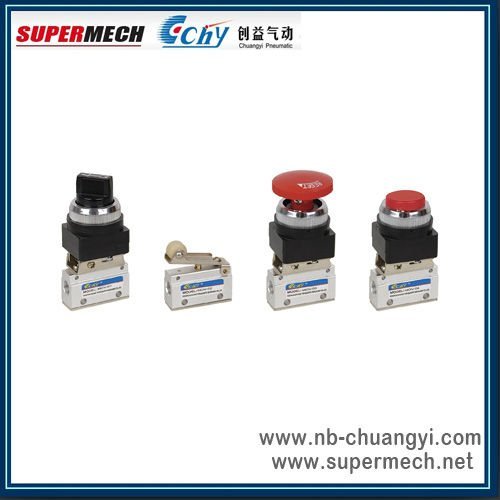 MOV Series pneumatic control valve with button Made In China