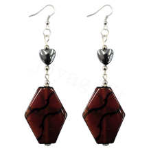 Natural Gemstone Agate Earring