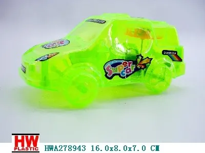16CM Pull line function Car with lihgt,3Color