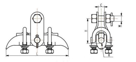 XGU Suspension Clamp Size