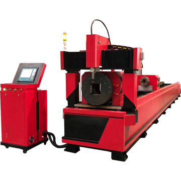Automatic CNC Plasma Cutting Machine for Round Metal Pipes and Tubes