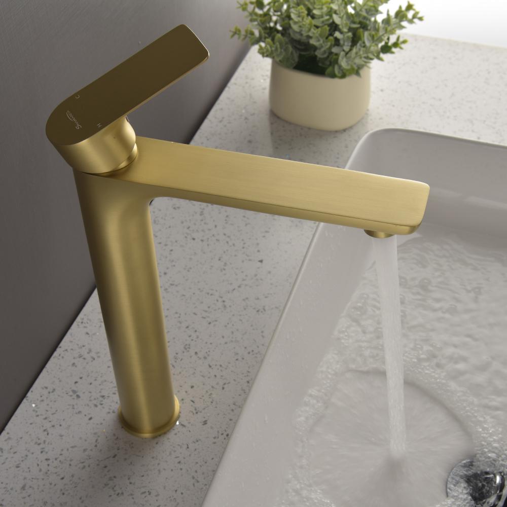brass tall basin faucet 2621bg 3