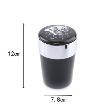 Sublimation Printed 3 Colors Trash Can Character Cigarette Ashtray for Car