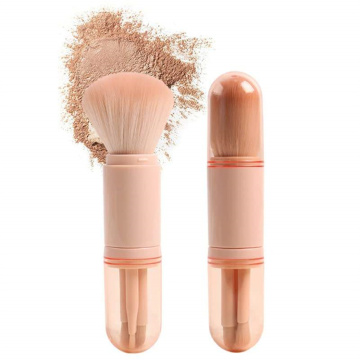 Téléchothérapie télescopique professionnelle outils cosmétiques faciaux: 4 en 1 Brosse de maquillage et correcteur