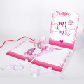 Tarjeta de boda musical emergente 3D