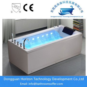 Square jacuzzi soaking bathtub whirlpool spa tub