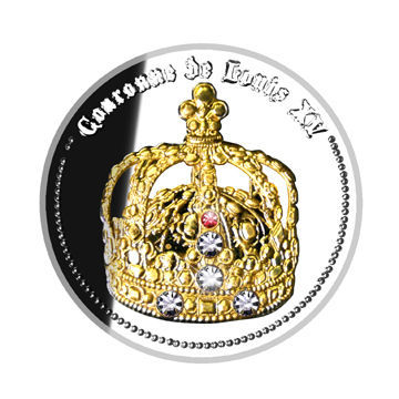 Copper Commerative Coin, Dual Gold and Silver Plated, Acrylic Capsule, OEM/ODM Orders Acceptable