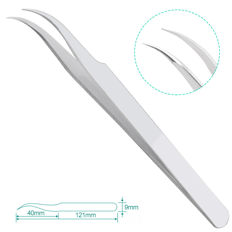 3pcs / set Profession Stainless Eyebrow Tweezer Eyelash Flower Extension Beauty Makeup Tools High Precision Quality Tweezers
