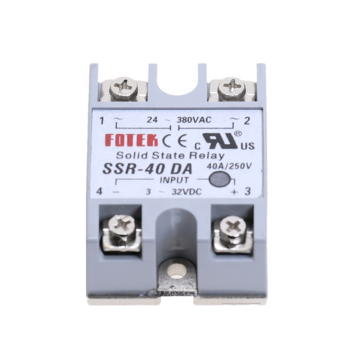 SSR-40DA Solid State Relay: 40A DC to AC Converter