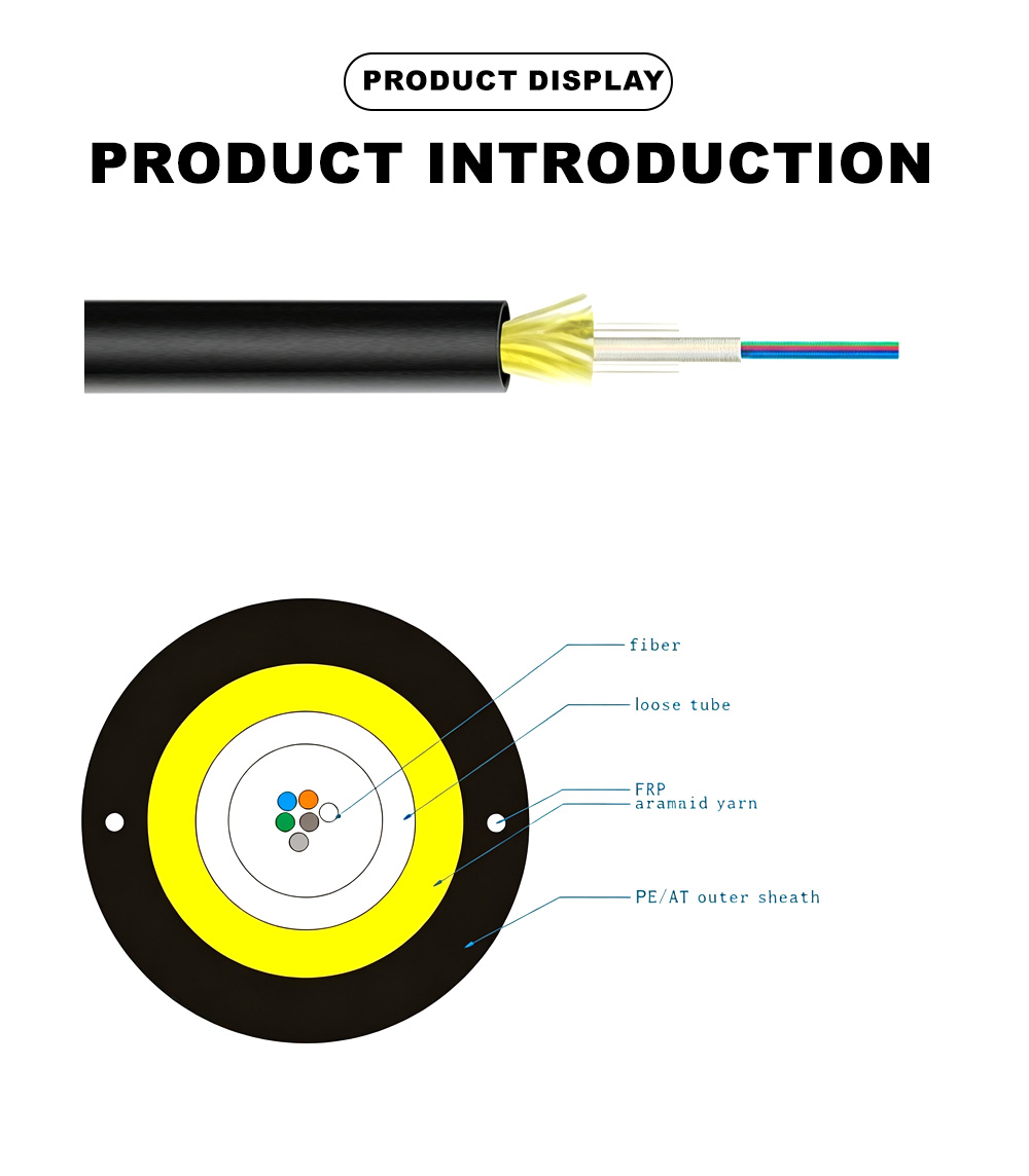 56.Central Tube All-Dielectric Self-Supporting Optical Cable ADSS