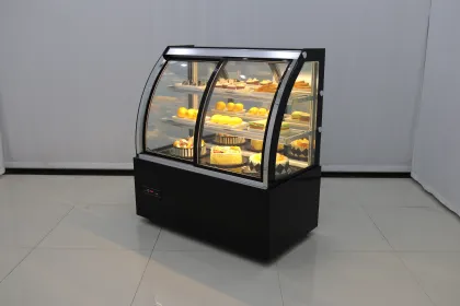 Sicotcna White Right Angle Cake Chiller: Patisserie Showcase Refrigerator