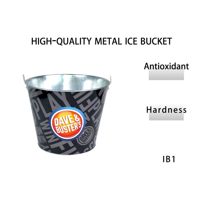 DADI 5L Galvanized Oval Ice Bucket with Handle