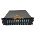 3U 144 คอร์ LC กล่องแพทช์ไฟเบอร์เพล็กซ์