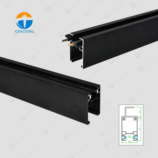 Suspended Ceiling Hoisting GU10 Linear Spotlight Adjustable Commercial Rail Lighting System LED Spot Track Light for Supermarket